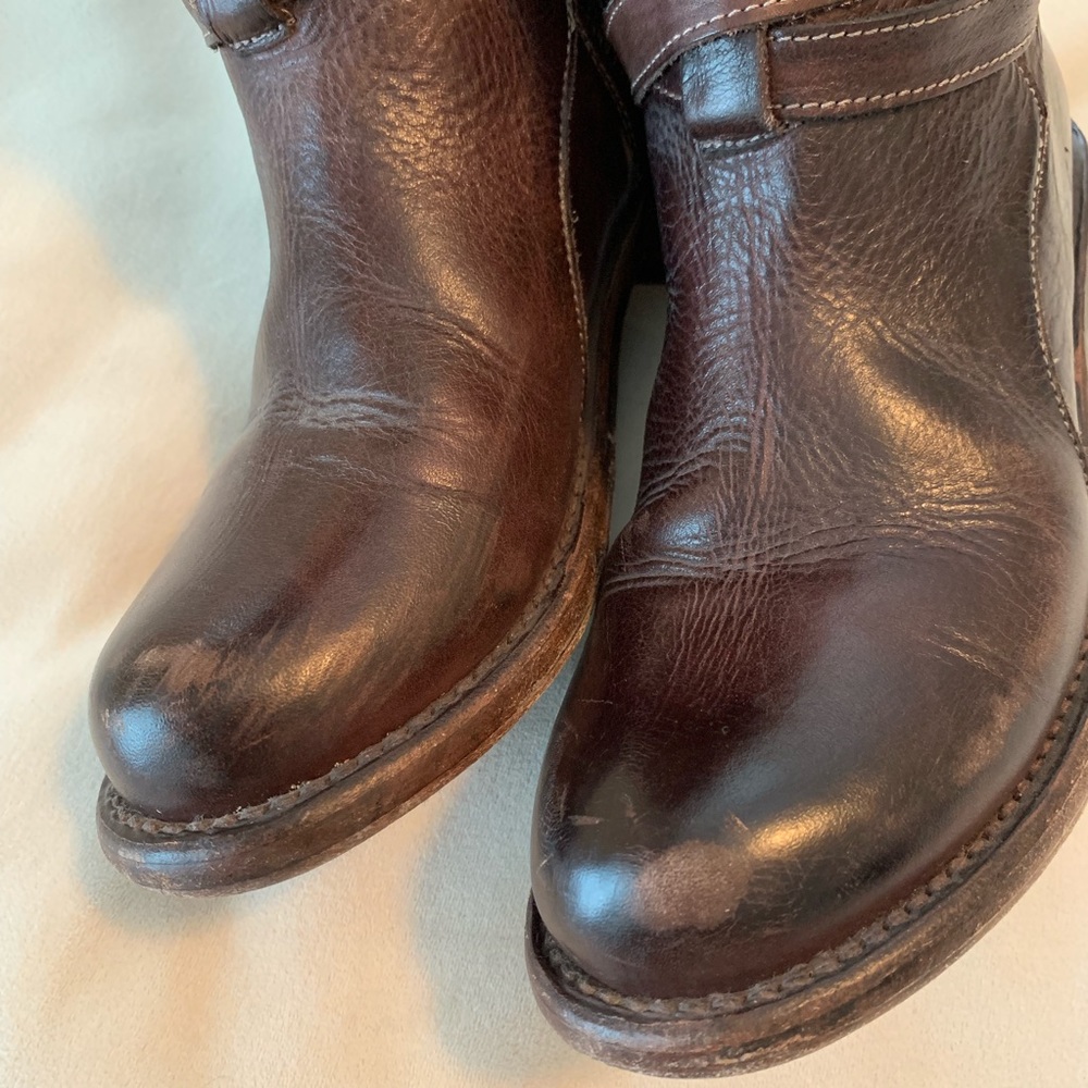Bed Stu Bristol Dark Brown Leather Boots - Picture 4 of 9